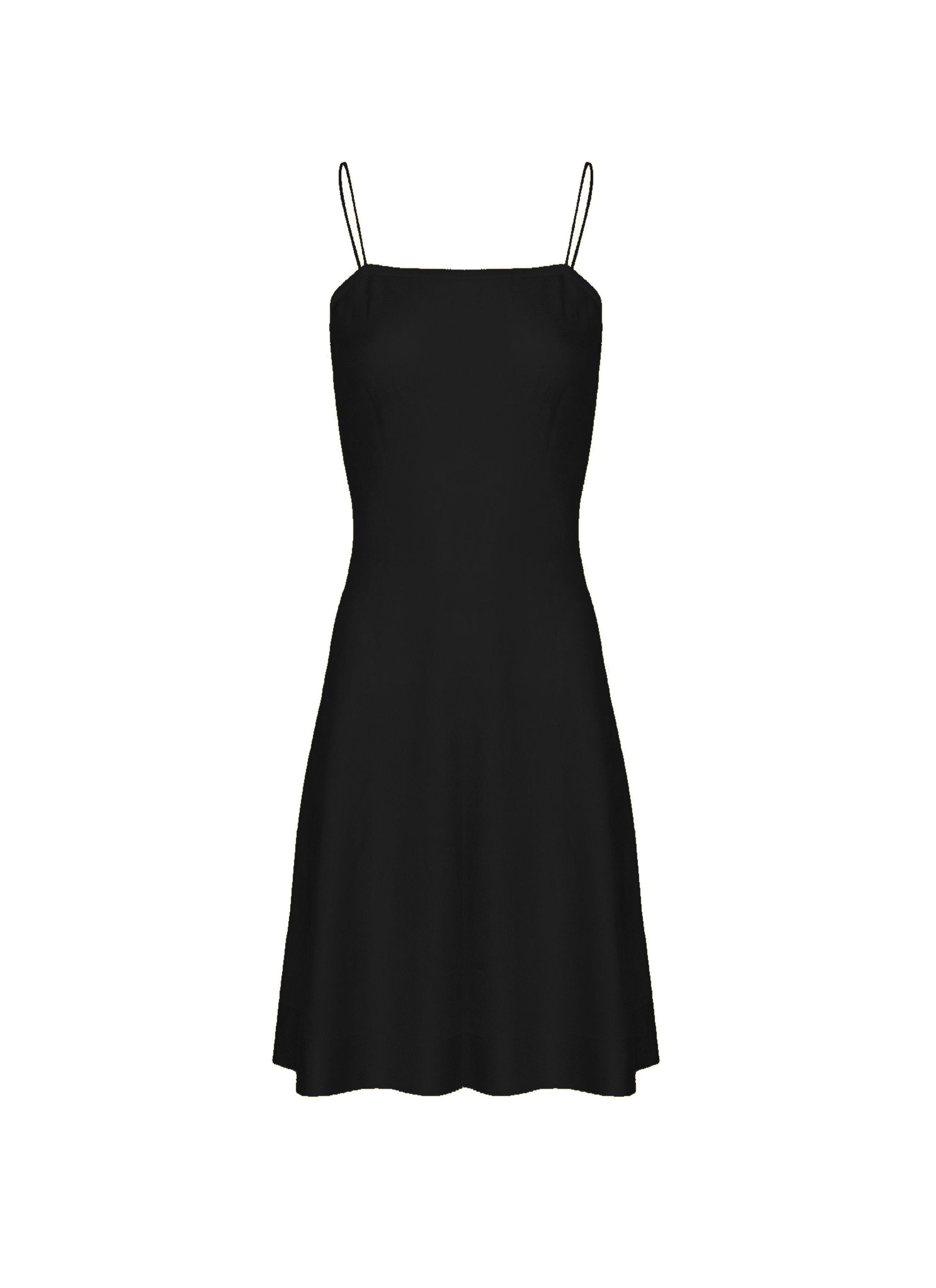 Intime short dress base - Black intense