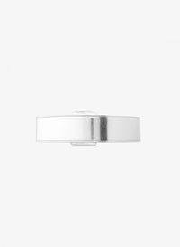 Ceinture à grosse boucle en cuir - Argent