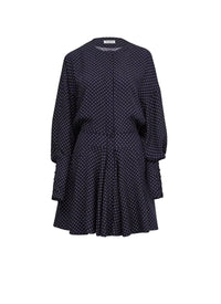Silk polka dot skater dress - Nuit & Vanille