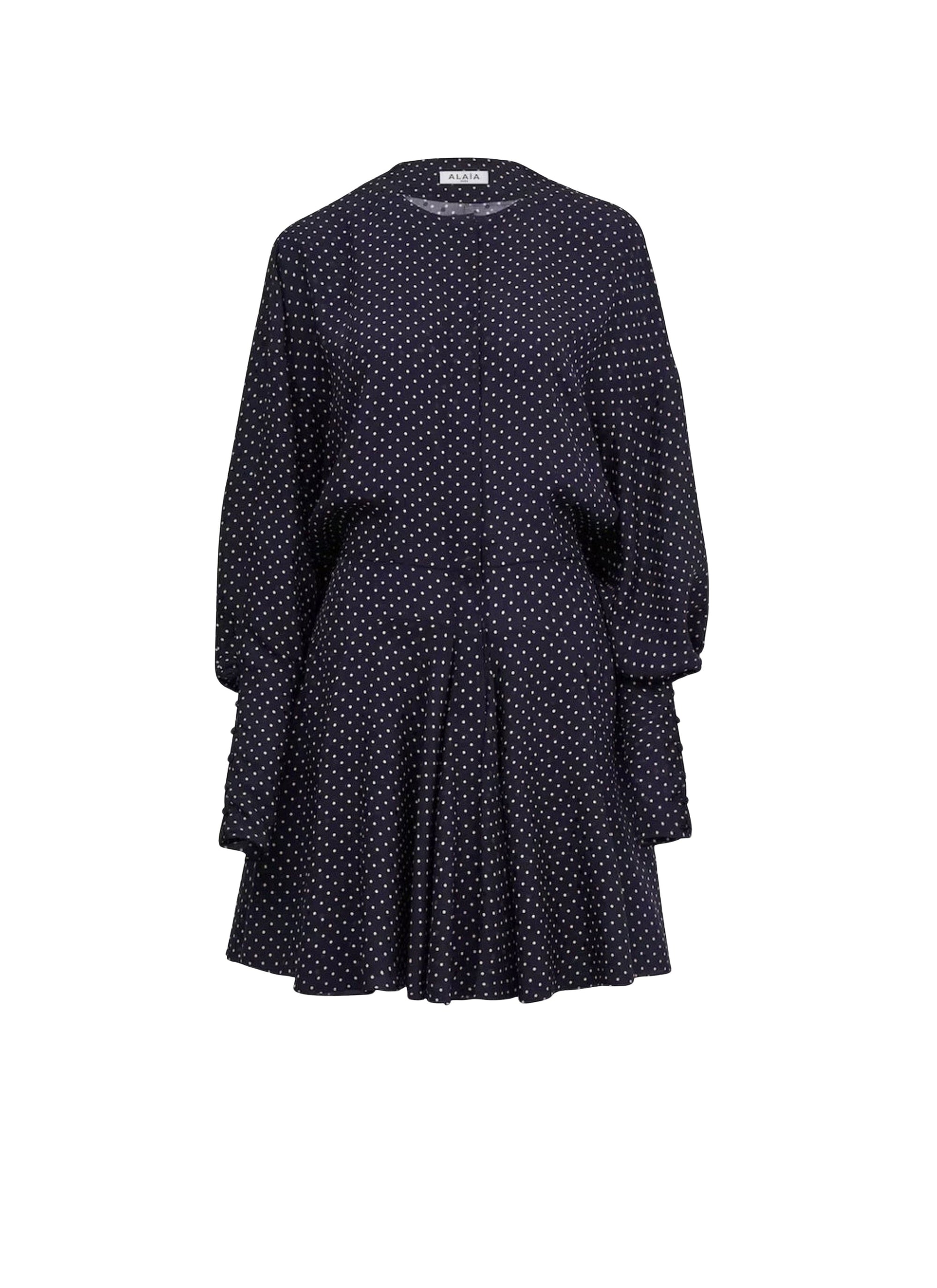 Silk polka dot skater dress - Nuit & Vanille