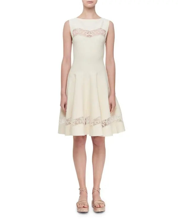 Sleeveless dress - Light beige
