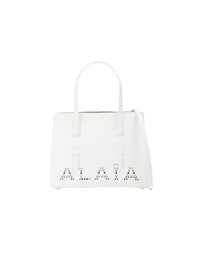 Mina 25 Perforated Leather Bag - Optic White