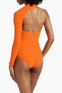 Asymmetric Swimsuit - Orange