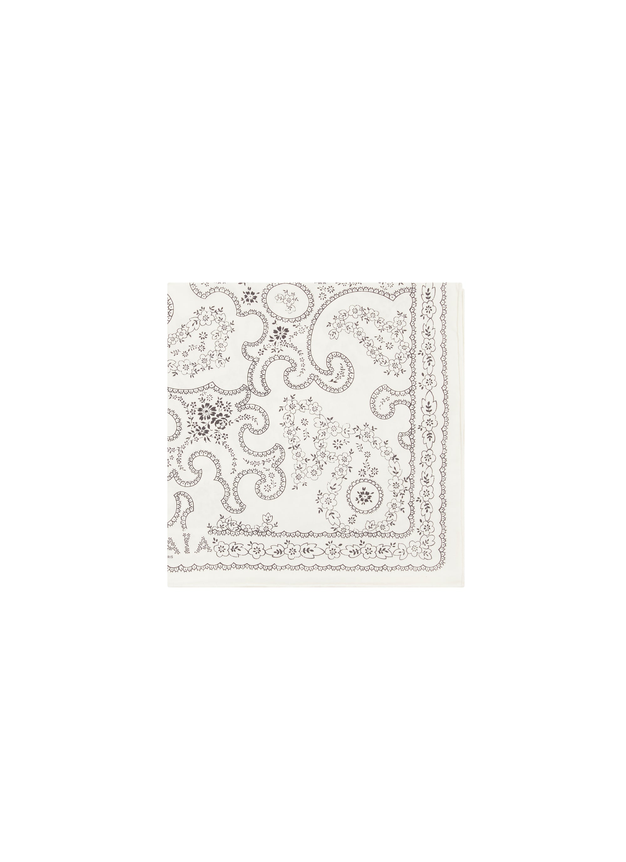 Foulard carré 45cm imprimé - Gris