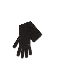 Glove 23cm wool velvet - Black