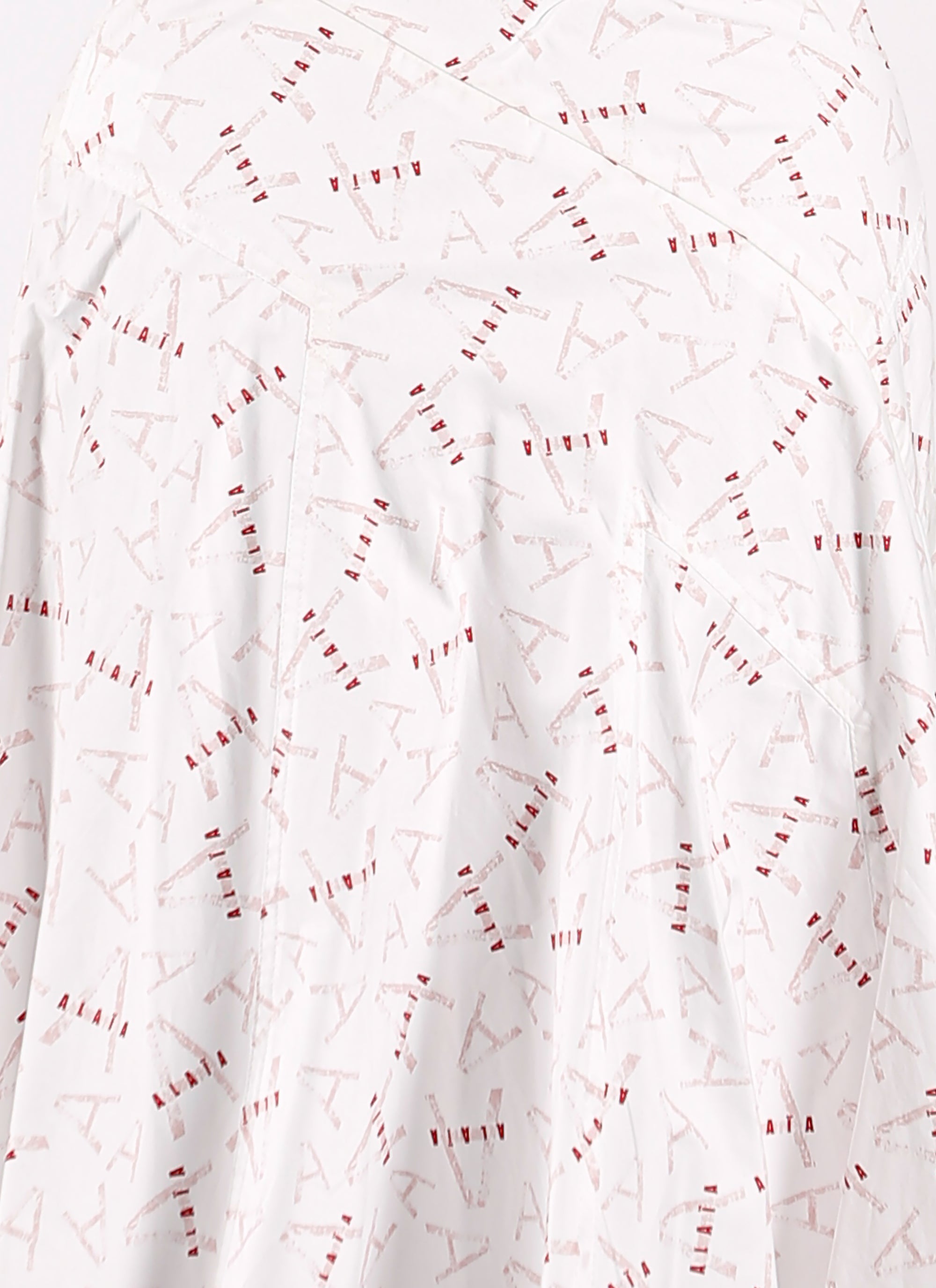 Jupe Pop imprimée courte zippée - Blanc & Rose