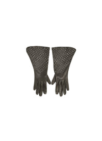 Glacé leather glove - Red & White