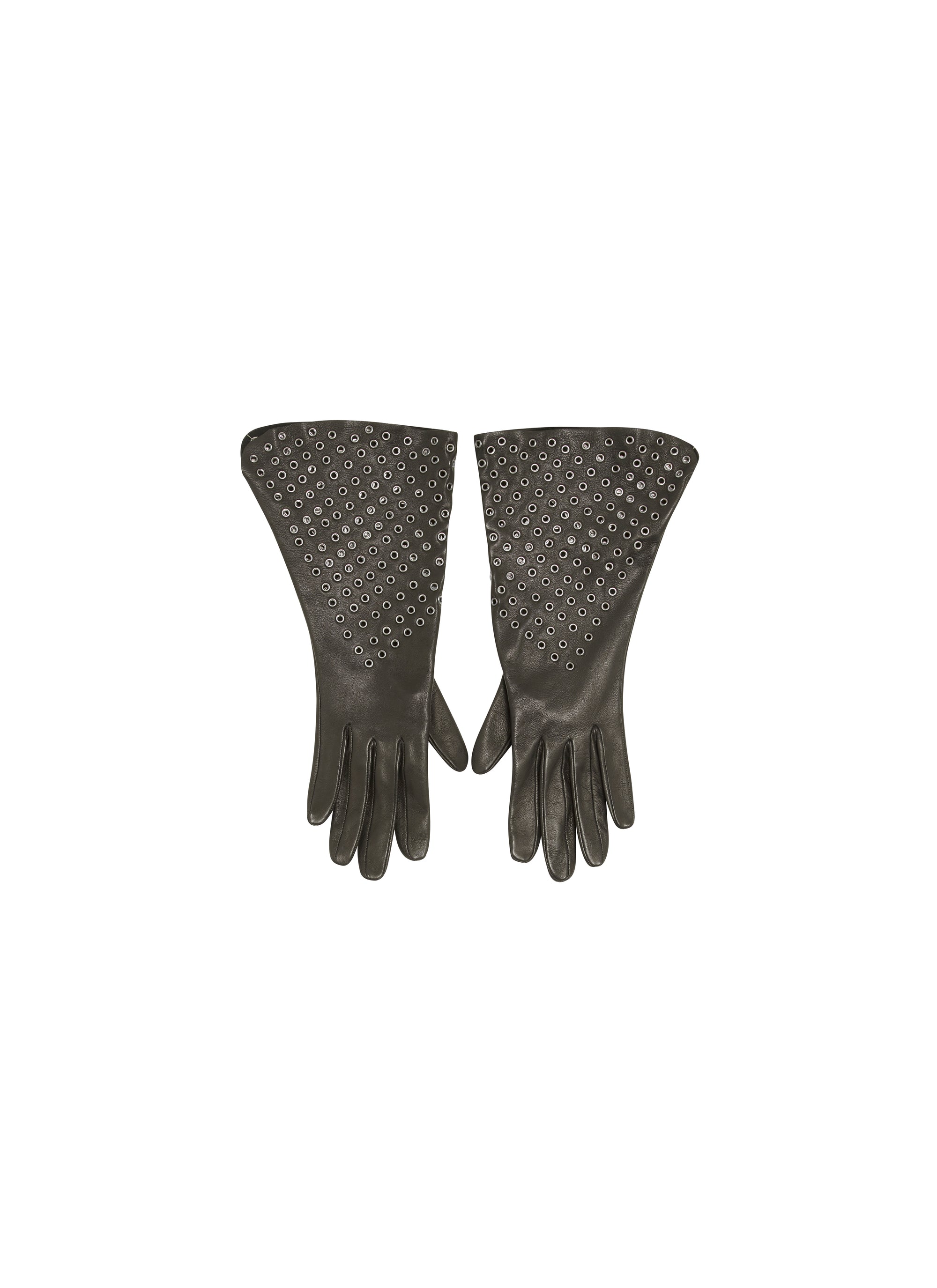 Glacé leather glove - Red & White