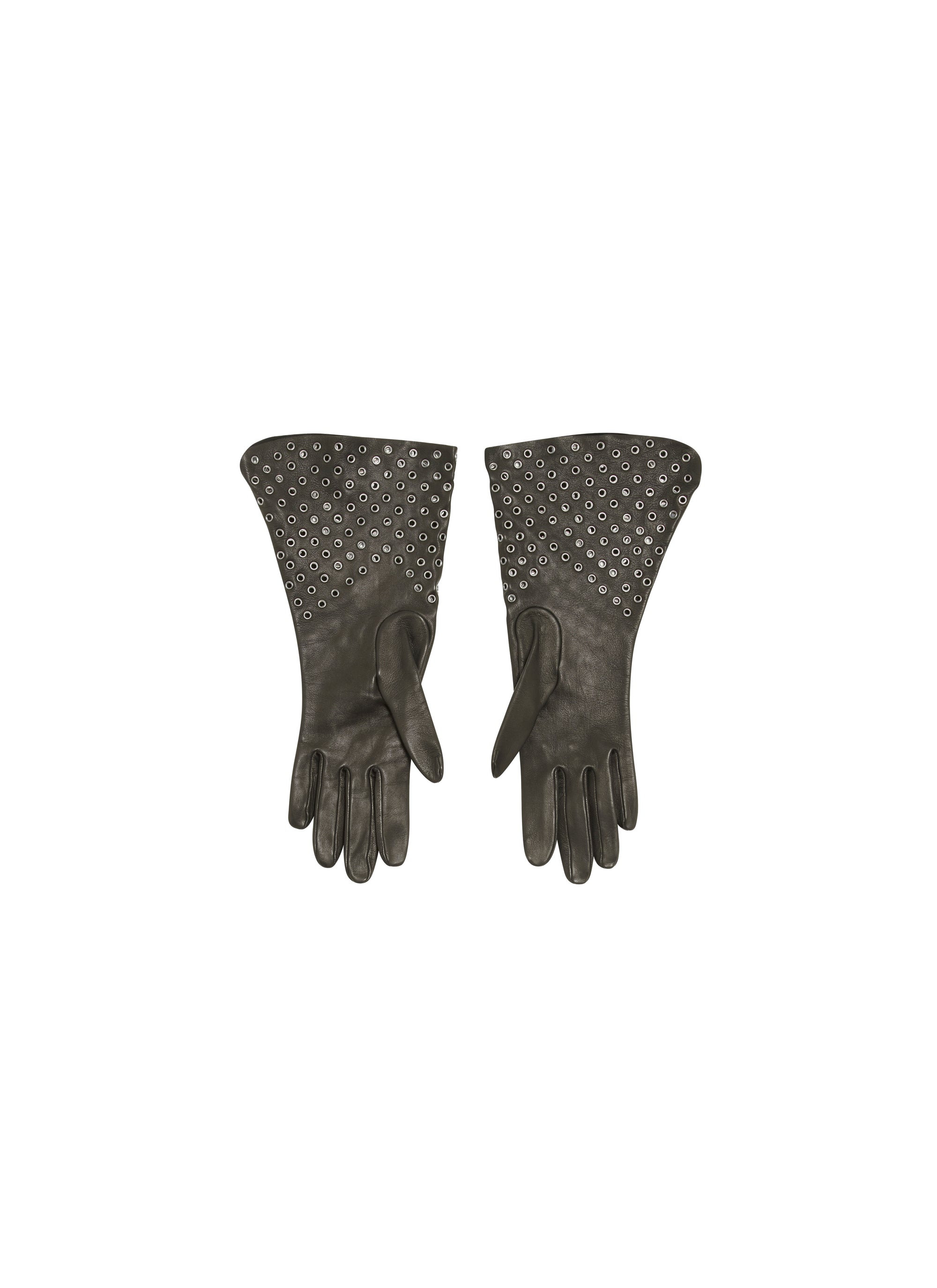 Glacé leather glove - Red & White