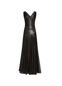 Robe sans manches en velours lys - Rouge & Blanc