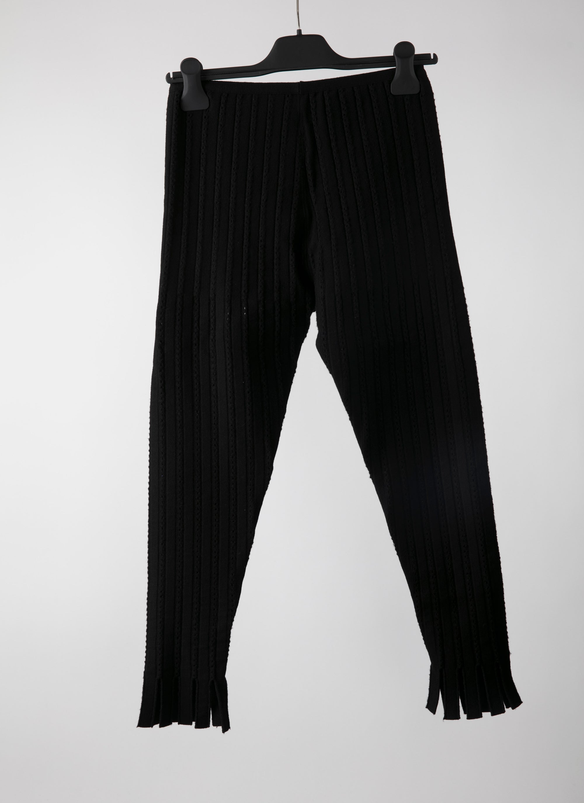 3/4 sleeve legging Wool flowers - Black