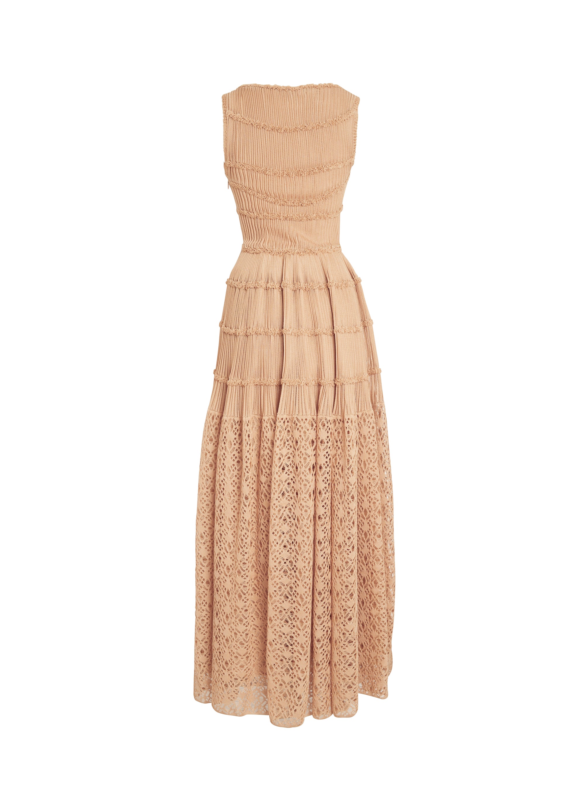 Silk Adagio sleeveless dress - Macadamia