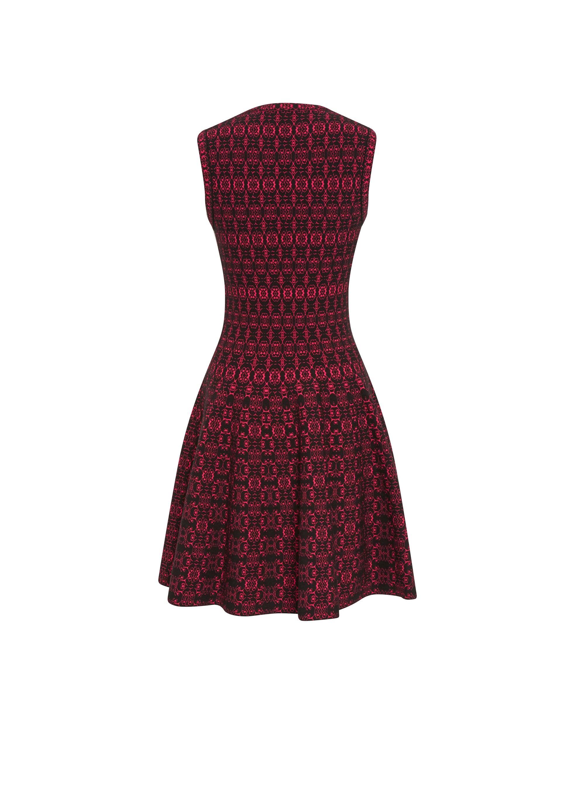 Alhambra mesh sleeveless dress - Black & Pink