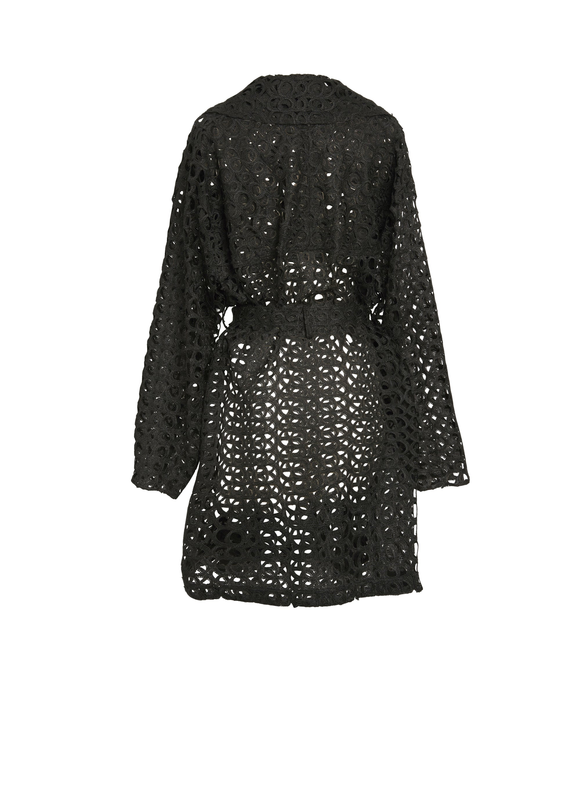 Trench effet baroque - Noir