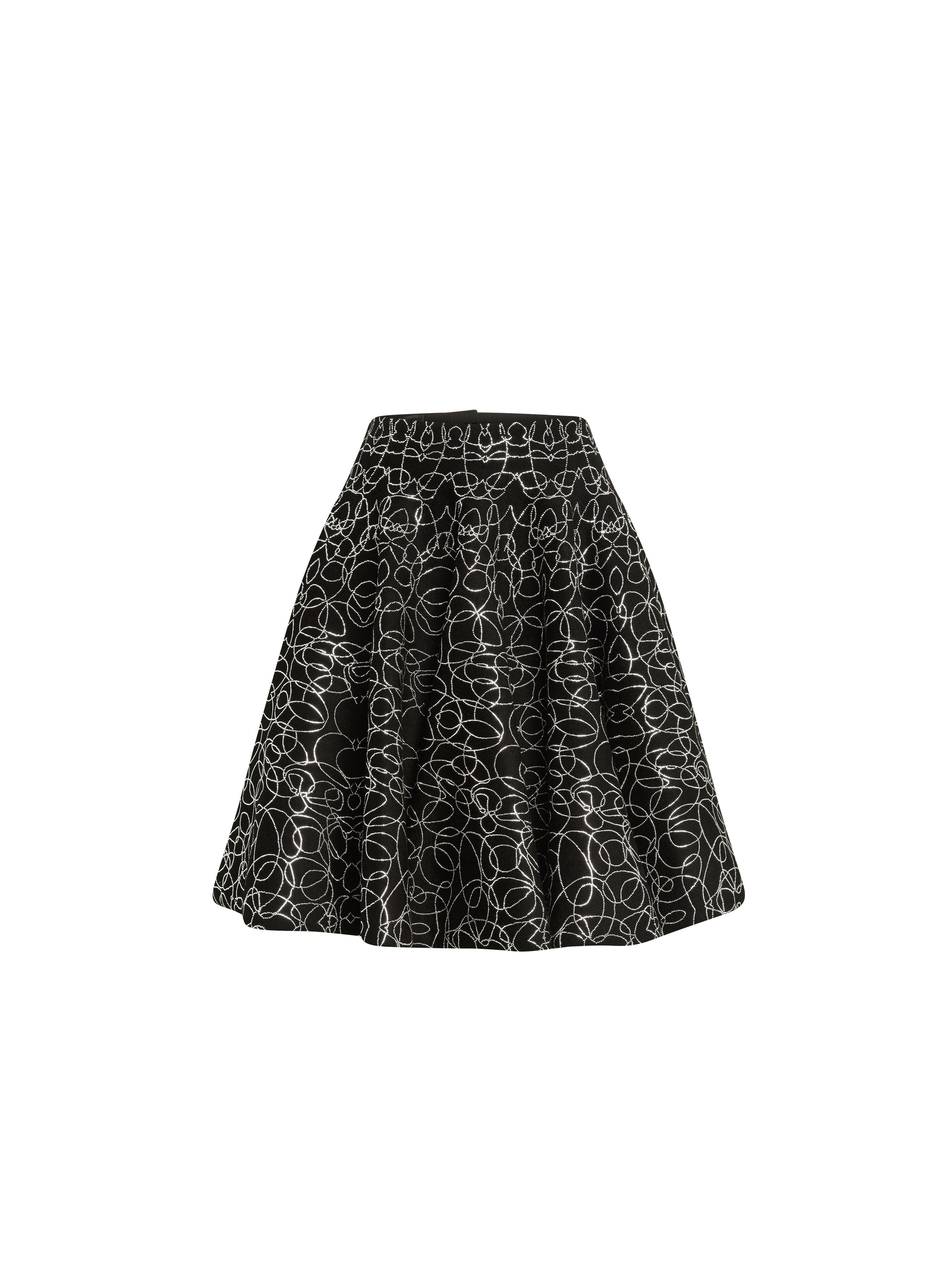 Rainbow skirt - Black & Silver