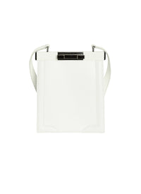 Sac Cecile mini Elaphe en cuir - Blanc Optique