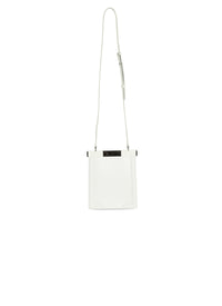 Sac Cecile mini Elaphe en cuir - Blanc Optique