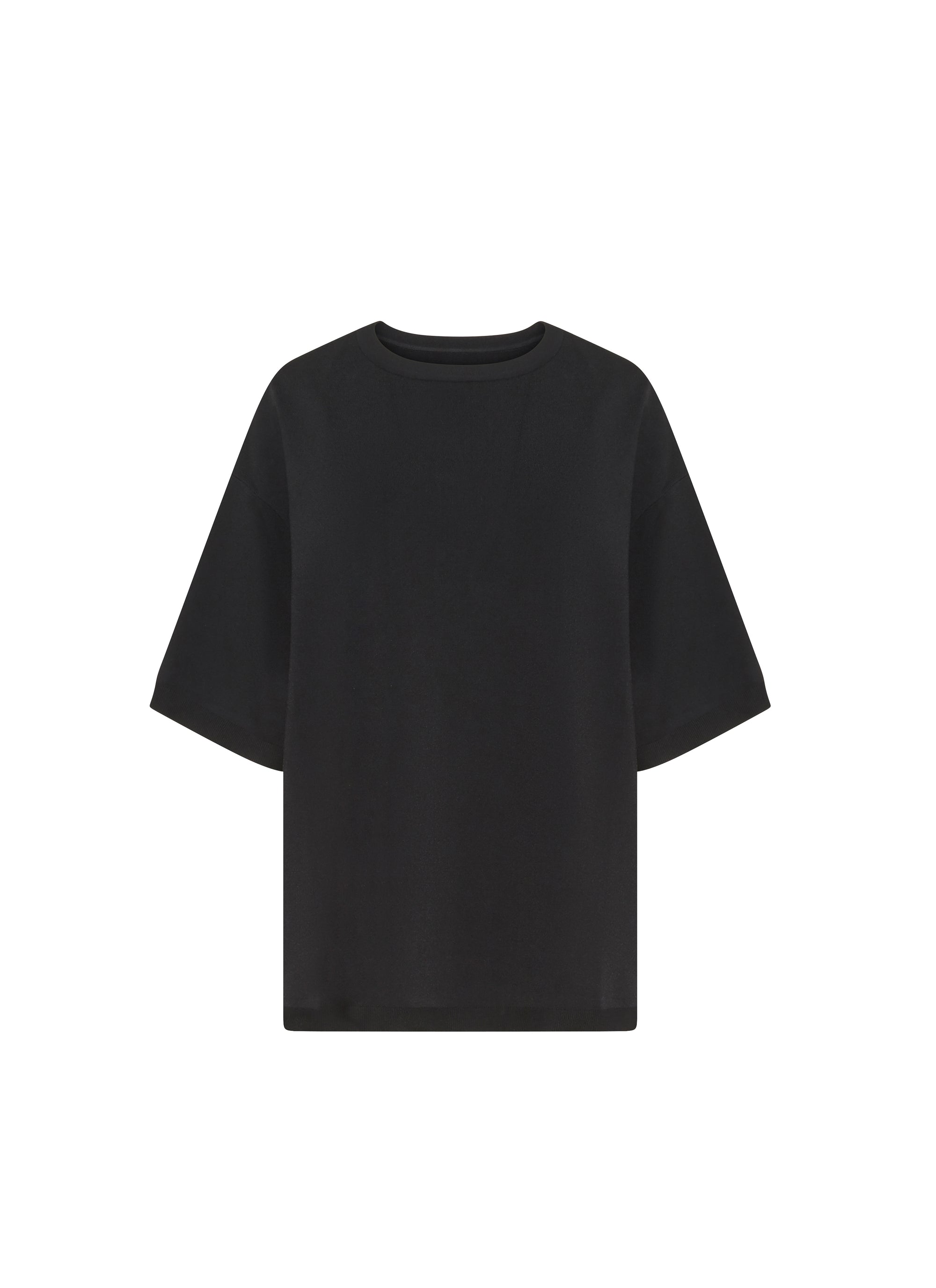 Knitted oversized jumper - Black