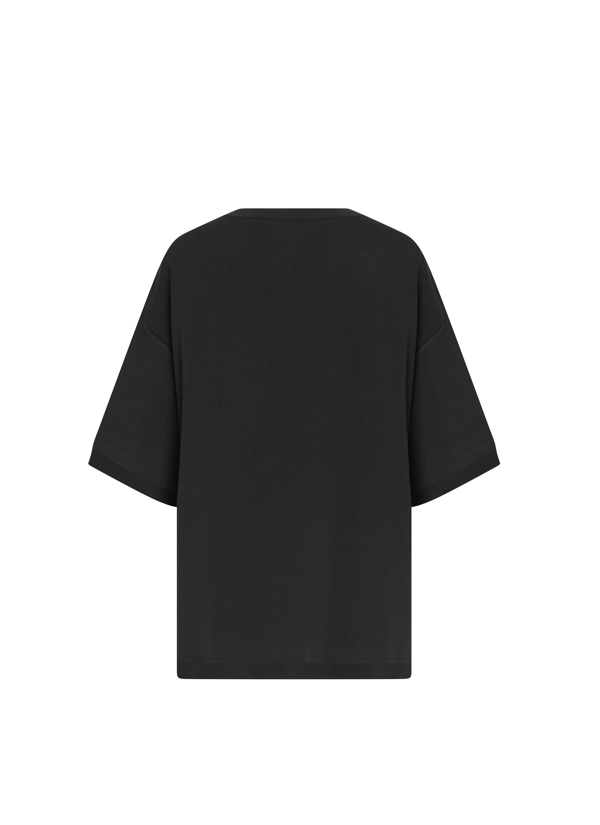 Knitted oversized jumper - Black