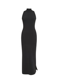 Robe col haut sans manches Vénus - Noir