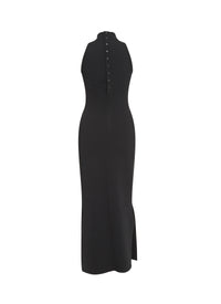 Robe col haut sans manches Vénus - Noir