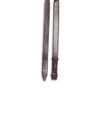 Elaphe flat belt in leather - Almandite