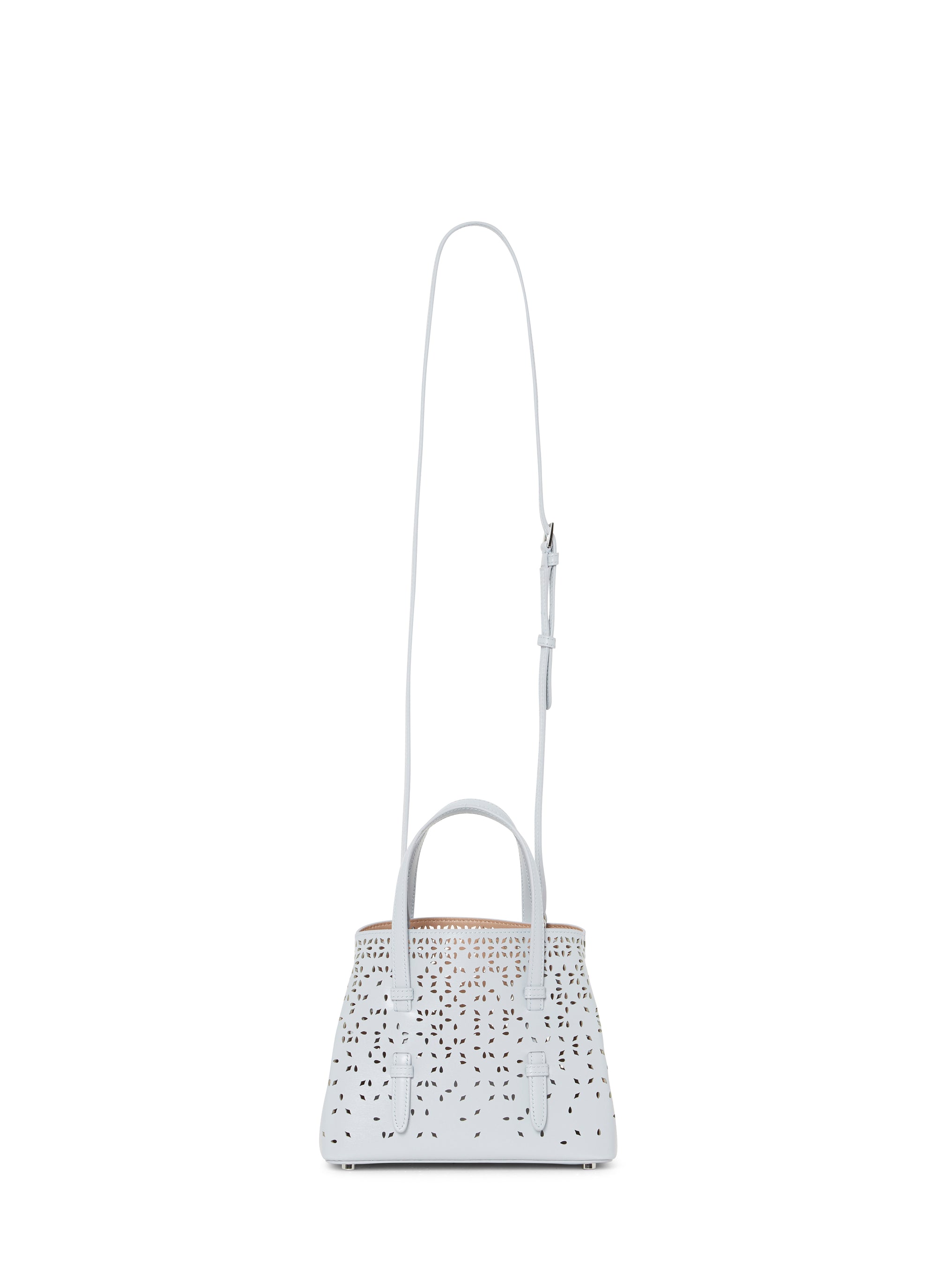 Palm Fiori mini bag in leather - Cloud