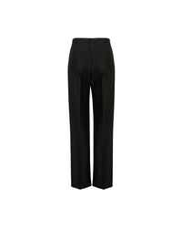 Raffia wide-leg trousers - Black