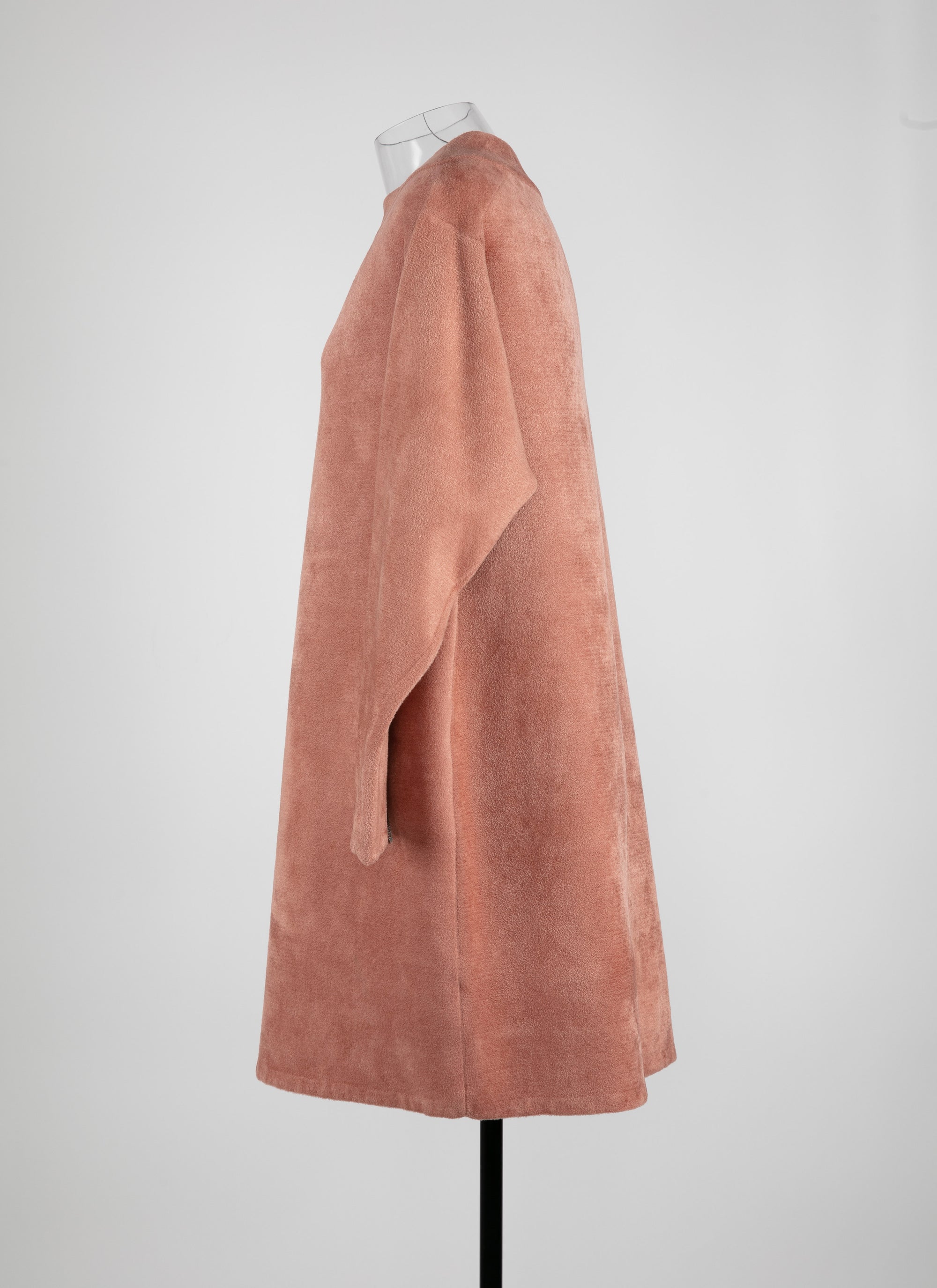 Robe manches longues en velours - Poudre