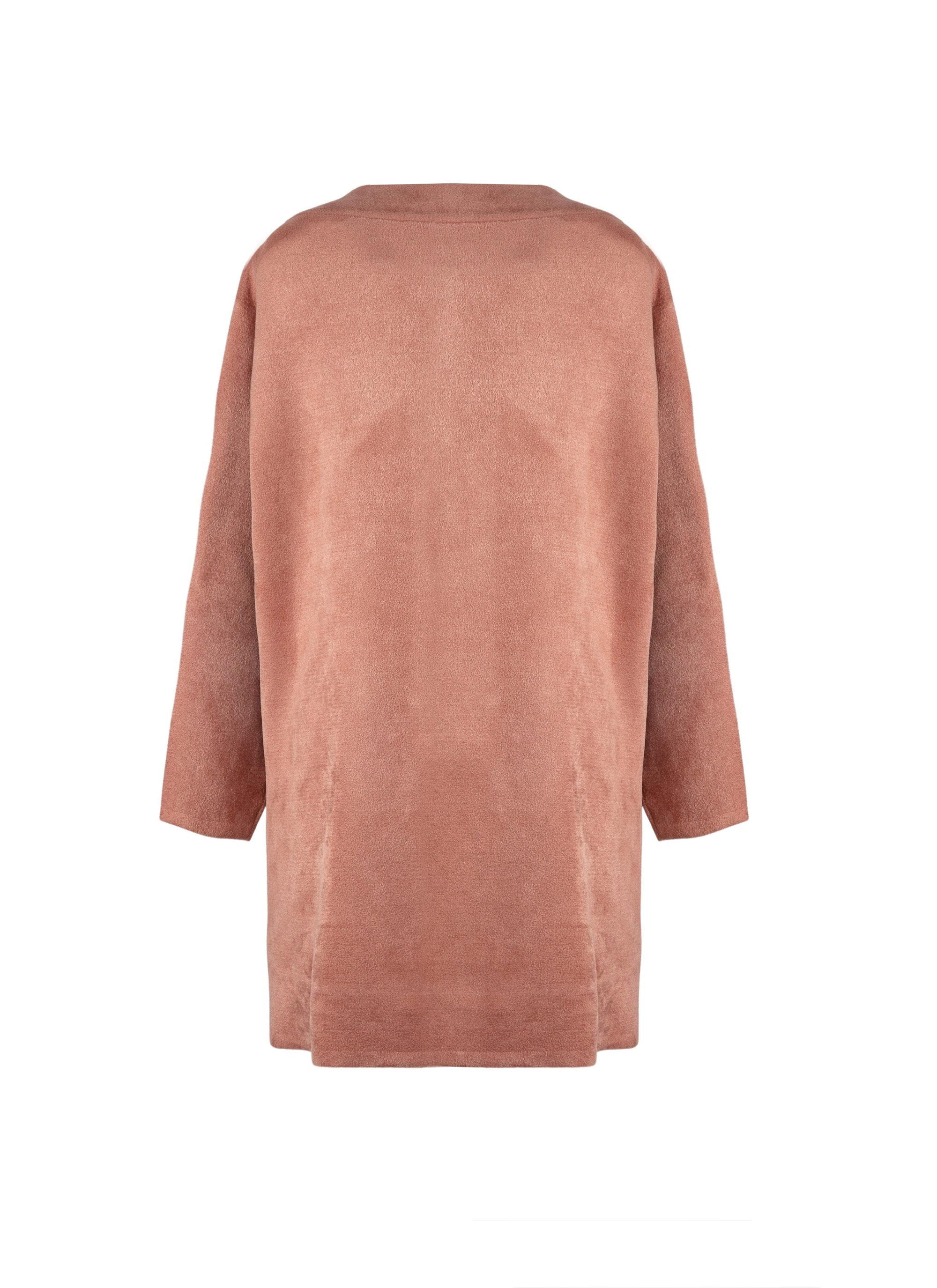 Robe manches longues en velours - Poudre
