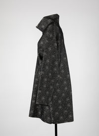 Wool speckled long sleeve jumper - Black