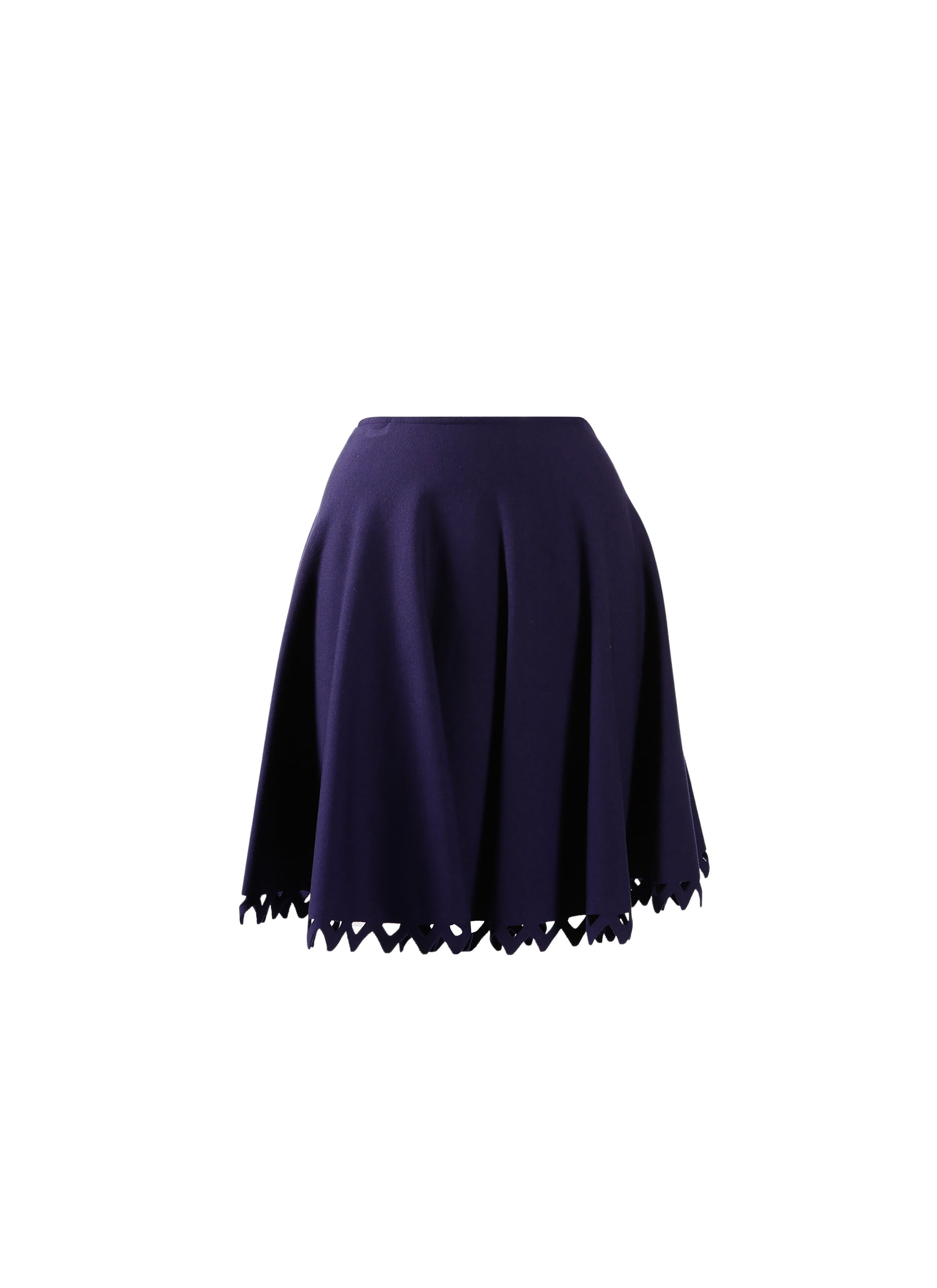 Wool Trigone skirt - Indigo