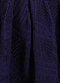 Jupe Piquée Hiver en laine - Indigo