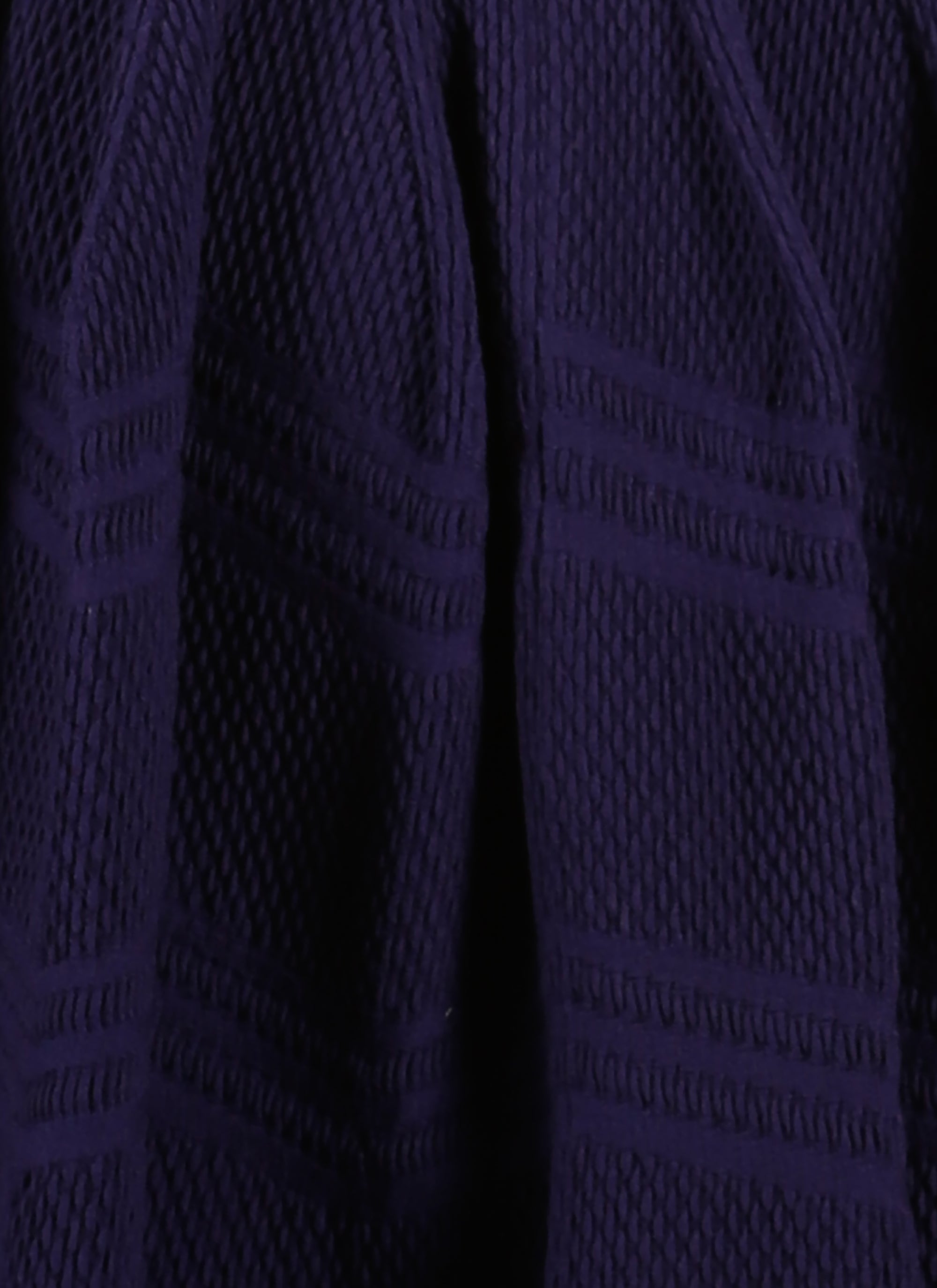 Jupe Piquée Hiver en laine - Indigo