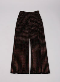 Recif wide-leg trousers - Black & Copper