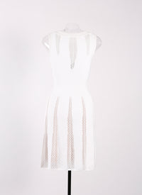 Robe sans manches Salomon en maille - Blanc