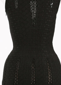 Salomon sleeveless sheer dress - Black