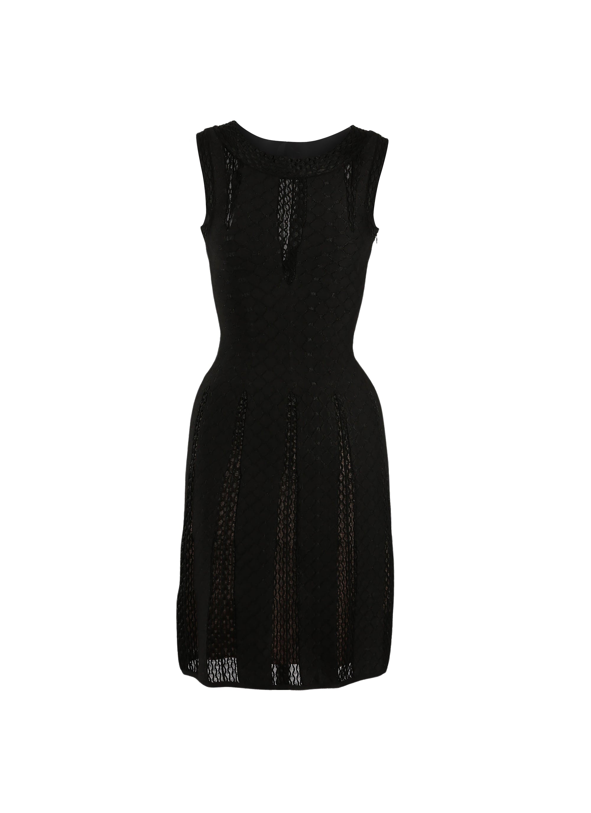 Salomon sleeveless sheer dress - Black