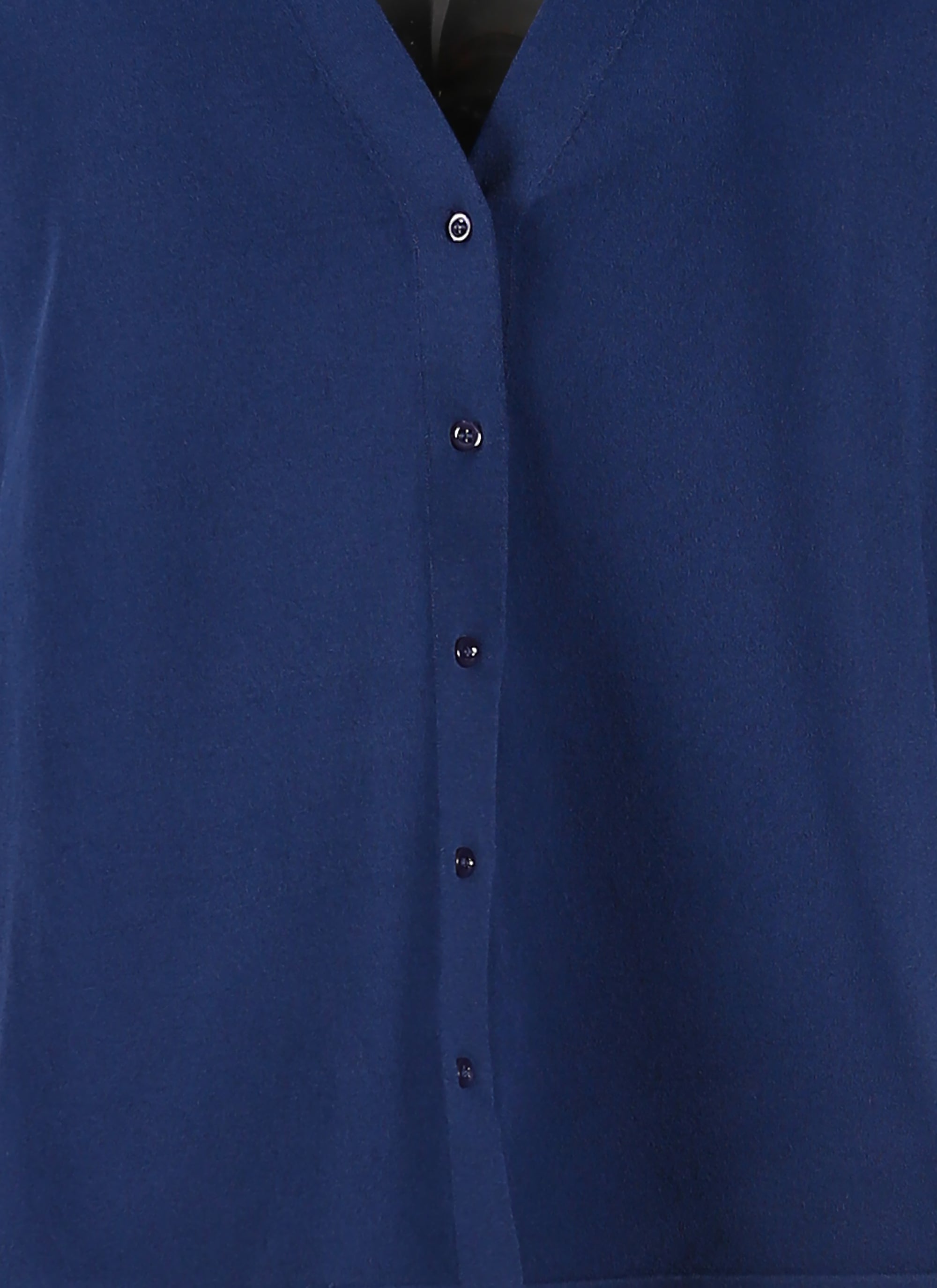 Cardigan court à manches longues en maille - Cobalt