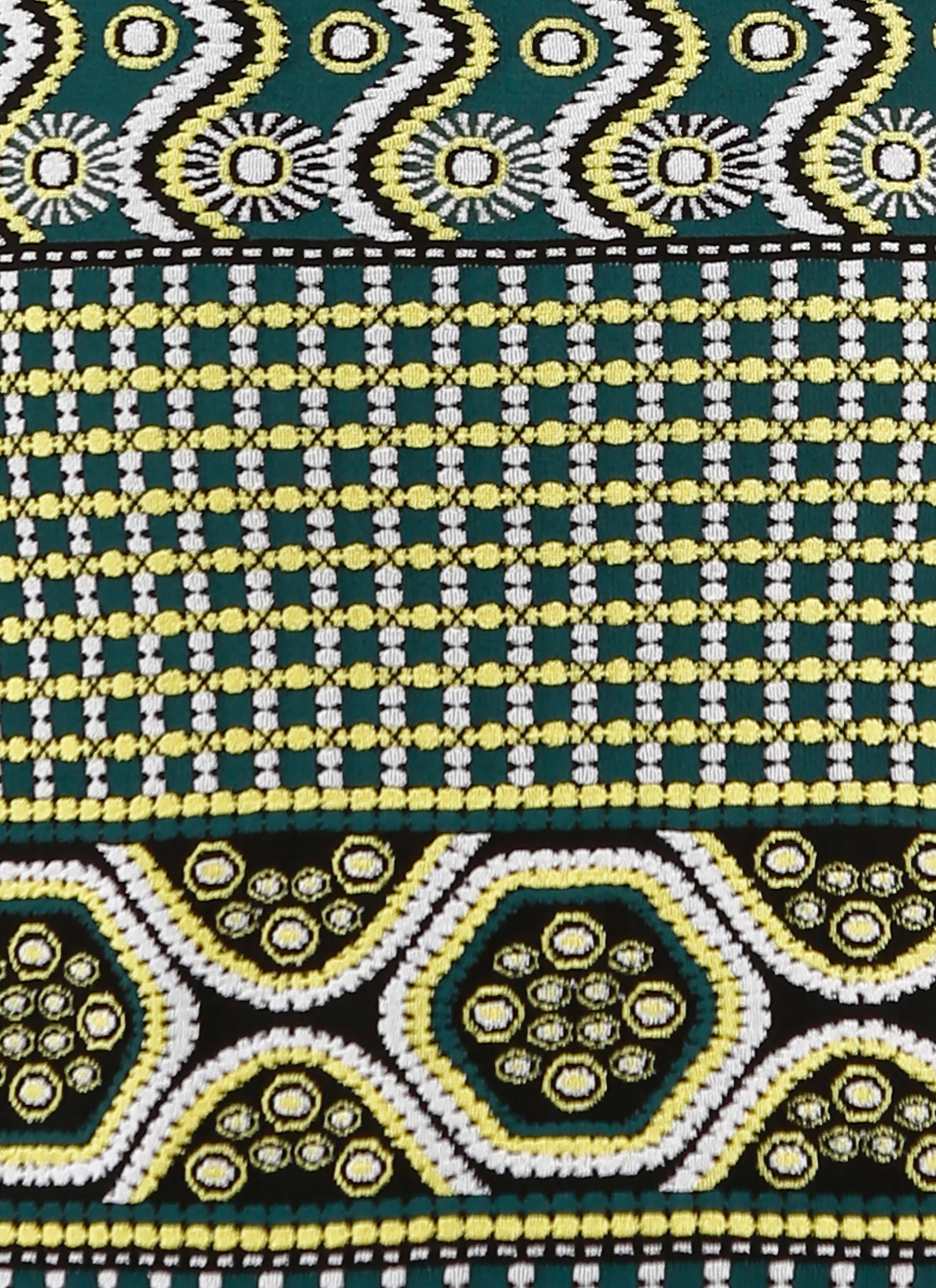 Bambara short skirt - Green & Yellow