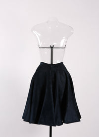 Jupe en velours - Marine Foncé