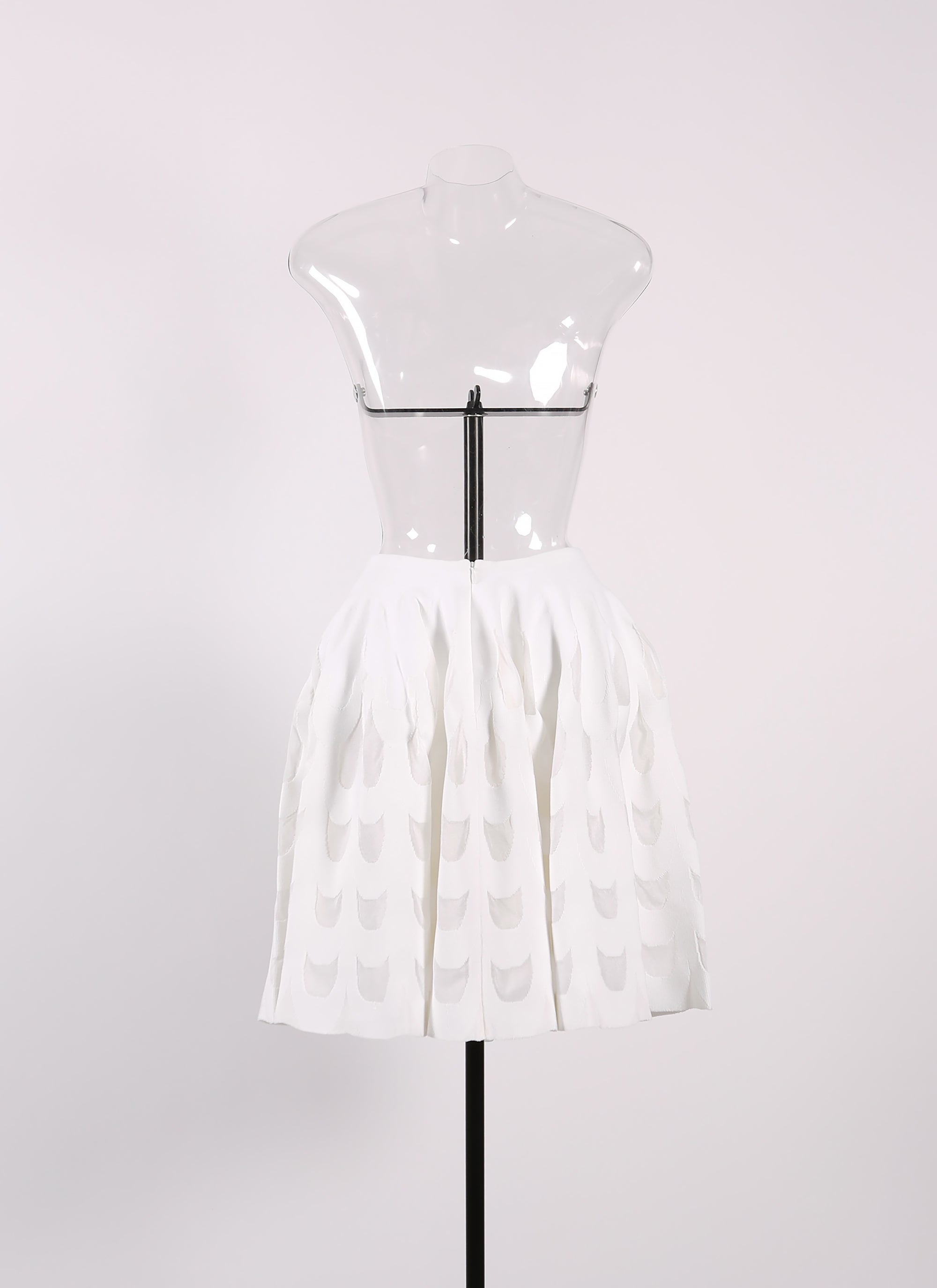 Jupe courte Serpentin - Blanc Optique