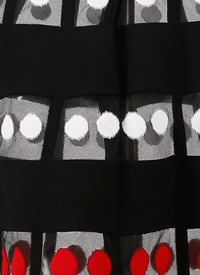 Long skirt with knitted objective - Multicoloured Beige