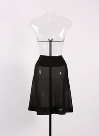 Intime Long skirt Bottom - Black