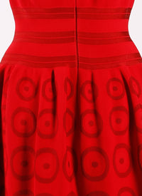 Atomic sleeveless knitted shift dress - Lacquer