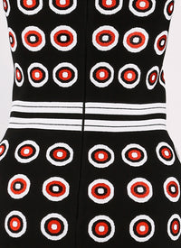 Robe à manches 3/4 Atomic en maille - Multicolore