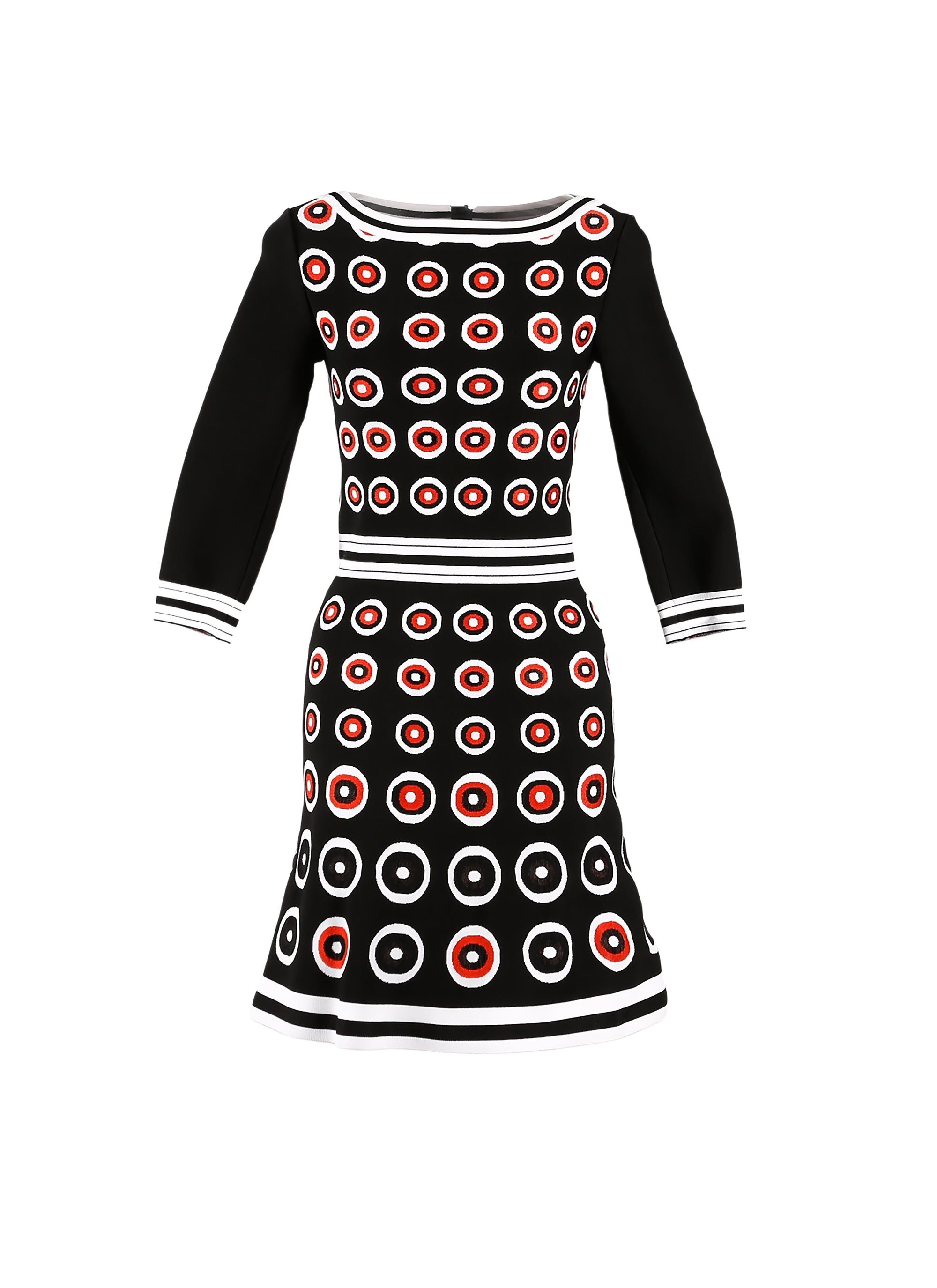 Robe à manches 3/4 Atomic en maille - Multicolore