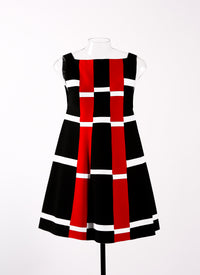 Tunique sans manches Mirage - Noir & Rouge