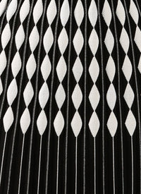 Berlingot long-sleeved dress - Black & White