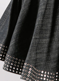 Denim skirt - Black